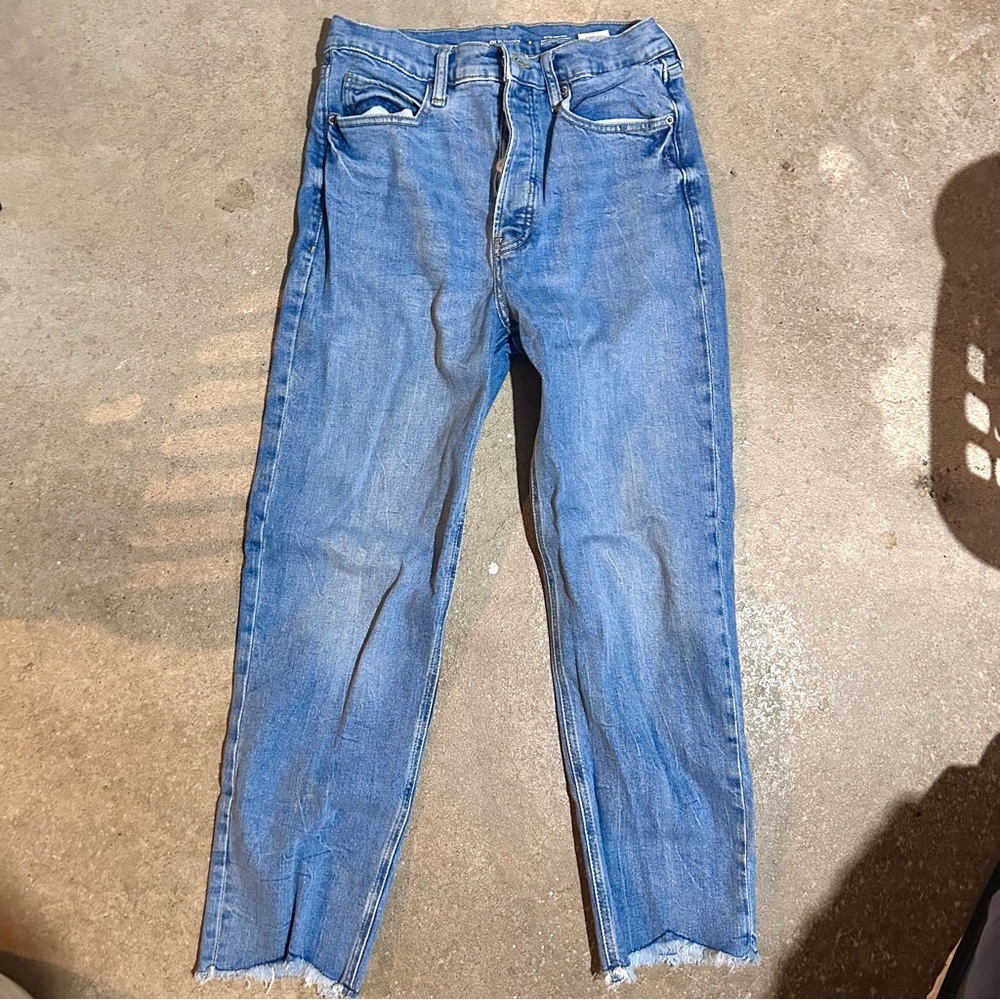 Old Navy Extra Hi Rise Straight Jeans 8